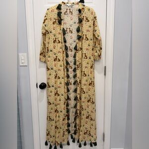 Yellow RHODE robe dress